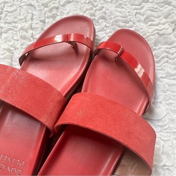 Donald J. Pliner Farris Wedge Sandal in Tomato Red Size 11 - Picture 2 of 12